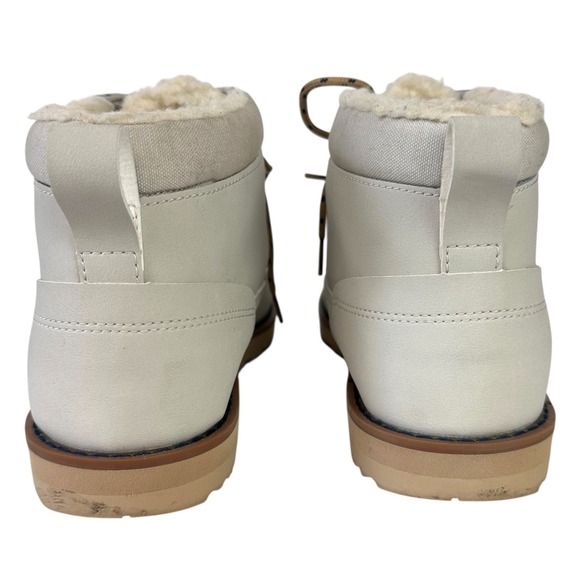 NEW Quiksilver Mission V Leather Lace-Up Winter Boots Sherpa Lined Size 13 - Picture 6 of 13